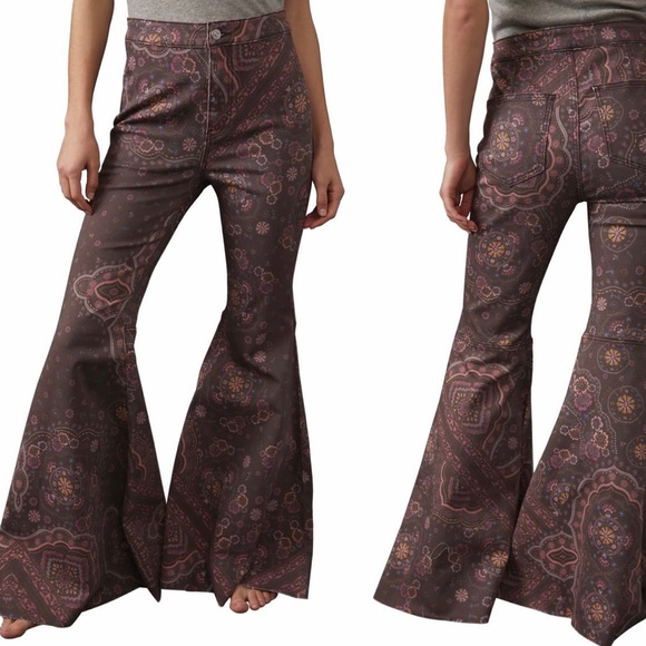 Jeans We The Free Nwt Paisley Bell Bottom Jeans Poshmark